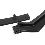 For 2018-2020 Acura TLX STP-Style Unpainted Matt Black Color  Front Bumper Splitter Spoiler Lip 3 Pcs