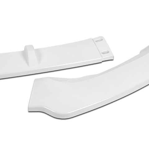 For 2019-2021 Ford Fusion Painted White Color Front Bumper Body Splitter Spoiler Lip 3 Pcs