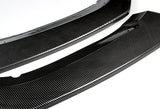 For 2016-2020 Honda Civic 3-Piece Painted Carbon Style Front Bumper Splitter Spoiler Lip Kit