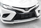 For 2018-2020 Toyota Camry Painted White Color Front Bumper Body Splitter Spoiler Lip 3PCS