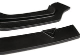 For 2014-2017 Infiniti Q50 Sport Unpainted Black Front Bumper Body Kit Lip + Side Skirt Rocker Winglet Canard Diffuser Wing  Body Splitter ABS (Matte Black) 5PCS
