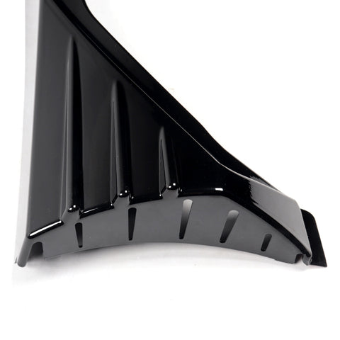 30.6" x 9.5" MP-Type Painted Black Color Side Skirt Rocker Splitters Diffuser Winglet 2 Pcs