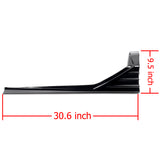 30.6" x 9.5" MP-Type Painted Black Color Side Skirt Rocker Splitters Diffuser Winglet 2 Pcs