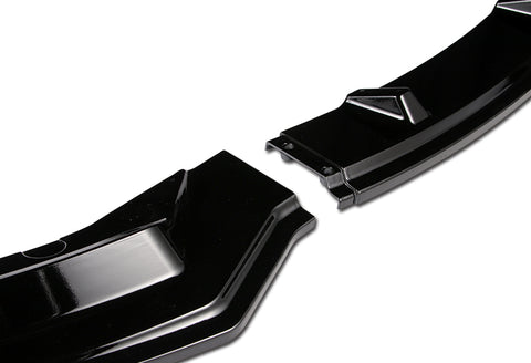 For 2017-2023 Tesla Model 3 Sedan Painted Black Front Bumper Body Kit Lip + Side Skirt Rocker Winglet Canard Diffuser Wing  (Glossy Black) 5PCS