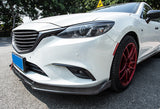 For 2014-2018 Mazda6 Mazda 6 Carbon Look Style Front Bumper Body Splitter Spoiler Lip  3 Pcs