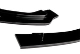 For 2014-2017 Infiniti Q50 Premium Painted Black Color Front Bumper Splitter Spoiler Lip 3 Pcs