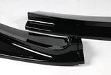 For 2014-2017 Honda Fit JDM Painted Black Color Front Bumper Splitter Spoiler Lip Kit  3 PCS