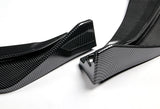 For 2014-2017 Honda Fit JDM Painted Carbon Look Style  Front Bumper Splitter Spoiler Lip Kit   3 PCS