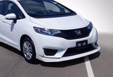 For 2014-2017 Honda Fit JDM Painted White Color Front Bumper Splitter Spoiler Lip Kit  3 PCS