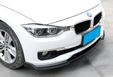 For 2013-2018 BMW F30 Sedan 325 328 330 335 Real Carbon for Base  Model Front Bumper Lip  3 Pcs