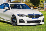 For 2019-2021 BMW G20 G28 M-Sport M340i Painted White Color Front Bumper Body Kit Lip  3 PCS