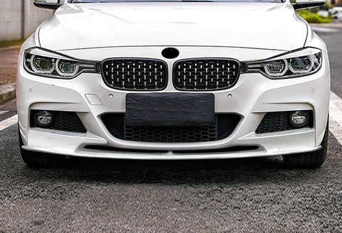 For 2012-2018 BMW 3-Series M-Sport M-Tech F30 F35 Painted White Color Front Bumper Lip Kit 3 Pcs