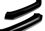2015-2021 Subaru WRX STi CS-Style Painted Black Front Bumper Body Lip + Side Skirt Rocker Winglet Canard Diffuser Wing  (Glossy Black) 5PCS