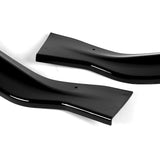For 2014-2016 Lexus IS250 IS350 F-Sport Painted Black Front Bumper Body Kit Lip + Side Skirt Rocker Winglet Canard Diffuser Wing  (Glossy Black) 5PCS