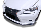 For 2014-2016 Lexus ISF-Sport Sedan Real Carbon Front Bumper Body Kit Splitter Lip  3 Pcs