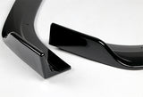 For 2019-2022 Nissan Altima Painted Black Front Bumper Body Kit Spoiler Lip + Side Skirt Rocker Winglet Canard Diffuser Wing  (Glossy Black) 5PCS