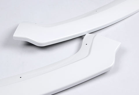 For 2019-2021 Nissan Altima 4DR Painted White Color Front Bumper Body Kit Spoiler Lip  3 PCS