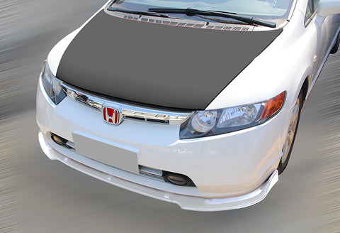 For 2006-2008 Honda Civic 4DR JDM CS-Style Painted White Color Front Bumper Body Lip  3 PCS