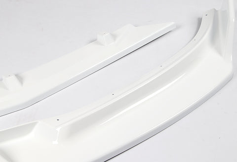 For 2014-2018 Mazda 3 Axela Painted White Color Front Bumper Body Kit Splitter Spoiler Lip  3 Pcs