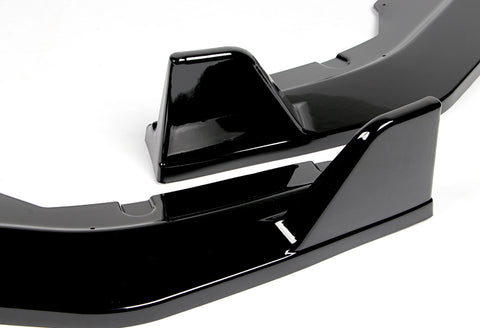 For 2020-2023 Nissan Sentra 4DR Painted Black Color Front Bumper Spoiler Splitter Lip  3 PCS