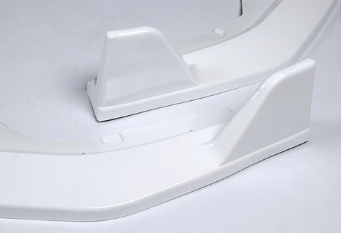 For 2020-2022 Nissan Sentra 4DR Painted White Color  Front Bumper Spoiler Splitter Lip 3 PCS