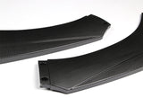 Universal Painted Carbon Look Style  Front Bumper Protector Body Kit Splitter Spoiler Lip 3 PCS