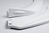Universal Painted White Color Front Bumper Protector Body Kit Splitter Spoiler Lip 3 PCS