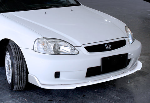 For 1996-1998 Honda Civic JDM CS-Style Painted White Color Front Bumper Body Lip Kit 3 PCS