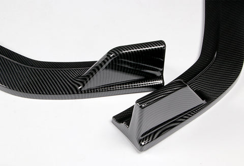 For 2012 Honda Civic 4DR 9Th JDM CS-Style Painted Carbon Look Style Front Bumper Body Kit Lip 3 PCs