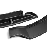 For 2015-2021 Dodge Charger SRT-Style Black Front Bumper Body Spoiler Lip + Side Skirt Rocker Winglet Canard Diffuser Wing  Body Splitter ABS (Matte Black) 6PCS