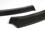 For 2016-2020 Honda Civic Gen 10Th Black 3-Piece Unpainted Matt Black Front Bumper Splitter Spoiler Lip