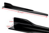 For For 11-15 Toyota Sienna MP-Style Carbon Look Front Bumper Body Kit Spoiler Lip + Side Skirt Rocker Winglet Canard Diffuser Wing  Body Splitter ABS ( Carbon Style) 5PCS