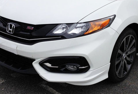 For 2014-2015 Honda Civic Coupe HFP-Style Painted White Color Front Bumper Spoiler Lip 2pcs