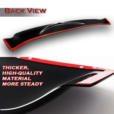 For 2016-2020 Honda Civic Black 4DR/Sedan ABS Rear Window Roof Visor Spoiler Wing