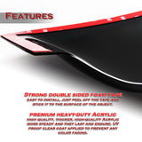 For 2016-2018 Chevrolet Camaro Smoke Acrylic Rear Window Roof Visor Spoiler Wing