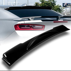For 2016-2018 Chevrolet Camaro Smoke Acrylic Rear Window Roof Visor Spoiler Wing