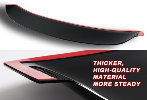 For 2014-2018 Toyota Corolla Black Acrylic Rear Window Roof Visor Spoiler Wing