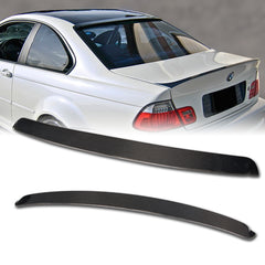 For 1999-2005 BMW 3-Series Coupe Real Carbon Fiber Rear Roof Window Spoiler Wing
