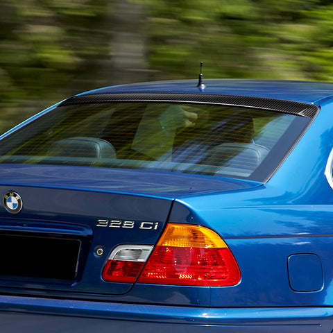 For 1999-2005 BMW 3-Series E46 Sedan Carbon Fiber Rear Window Roof Spoiler Wing