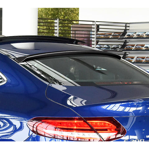 For 2017-2021 Mercedes C-Class W205 Coupe/2DR Carbon Fiber Rear Window Roof Spoiler