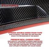 For 2006-2015 Honda Civic Sedan Real Carbon Fiber Rear Window Visor Spoiler Wing