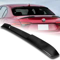 For 2017-2023 Alfa Romeo Giulia VIP Real Carbon Fiber Rear Roof Window Spoiler Wing
