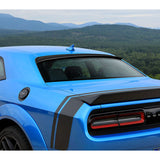 For 2008-2021 Dodge Challenger Real Carbon Fiber Rear Window Roof Spoiler Wing
