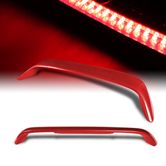 For 1996-2000 Honda Civic Coupe Painted Red Rear Trunk Spoiler Wing LED Brake