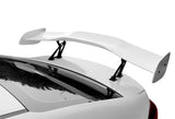 Universal 57" TYPE-1 Painted White ABS GT Trunk Adjustable Bracket Spoiler Wing
