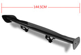 57" TYPE-3 Painted BlackColor  ABS GT Trunk Spoiler Wing + Aluminum Leg Stem Universal