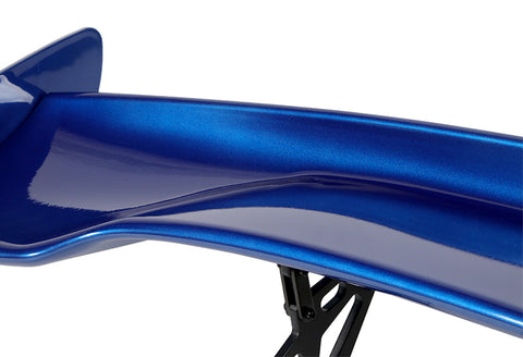 57" TYPE-3 Painted Blue Color ABS GT Trunk Spoiler Wing + Aluminum Leg Stem Universal