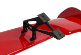 57" TYPE-3 Painted Red Color ABS GT Trunk Spoiler Wing + Aluminum Leg Stem Universal