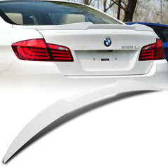 For 2011-2016 BMW 5-Series / M5 F10 F18 W-Power Pearl White Rear Trunk Spoiler