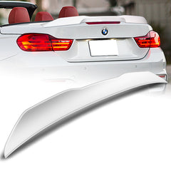 For 2014-2020 BMW F33 F83 Convertible W-Power Pearl White PSM Trunk Spoiler Wing